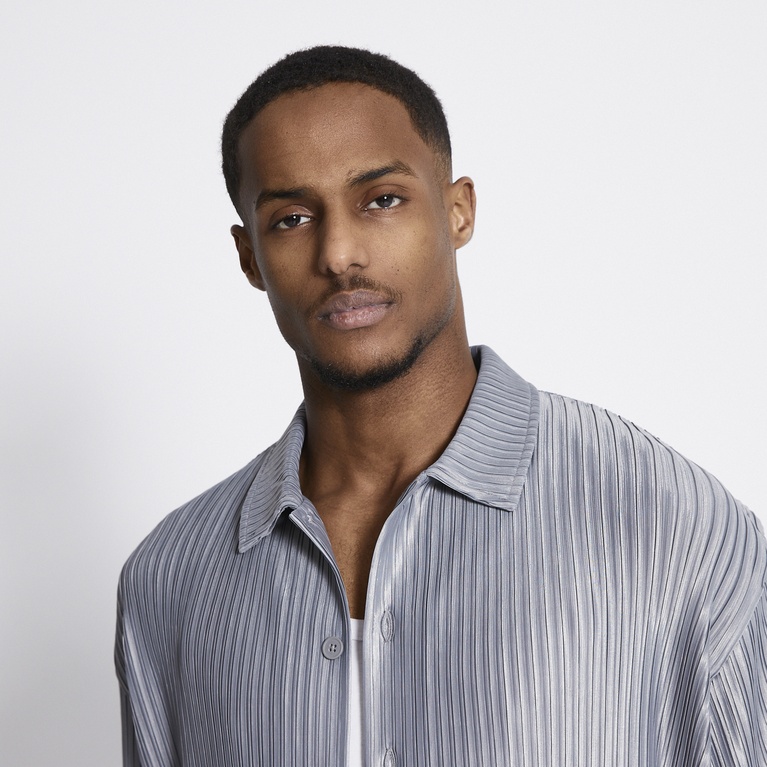 Kortärmad skjorta "Smith pleated"